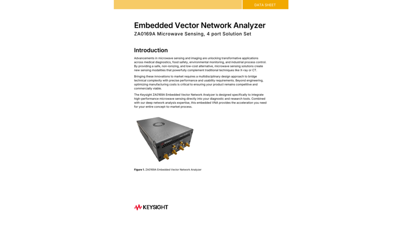 Embedded Vector Network Analyzer